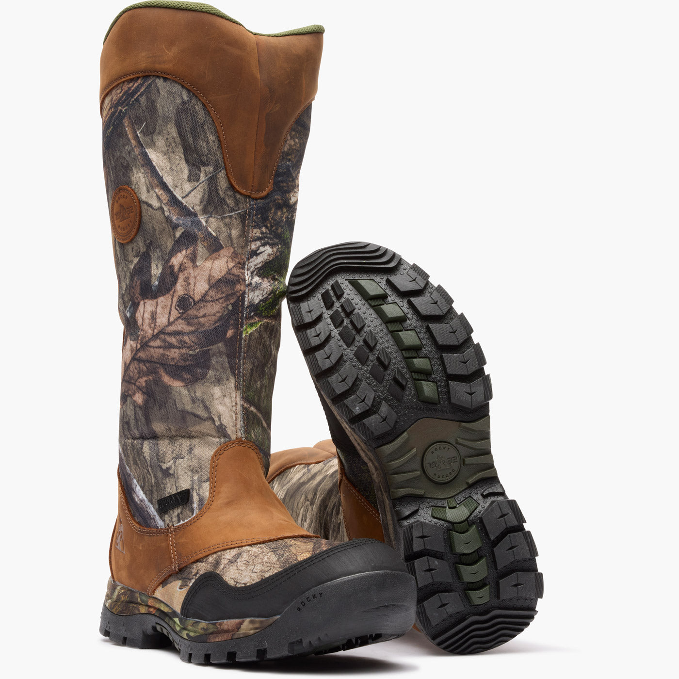 Rocky Lynx Snake Waterproof Zipper Pull-On Snake Boot - outsole