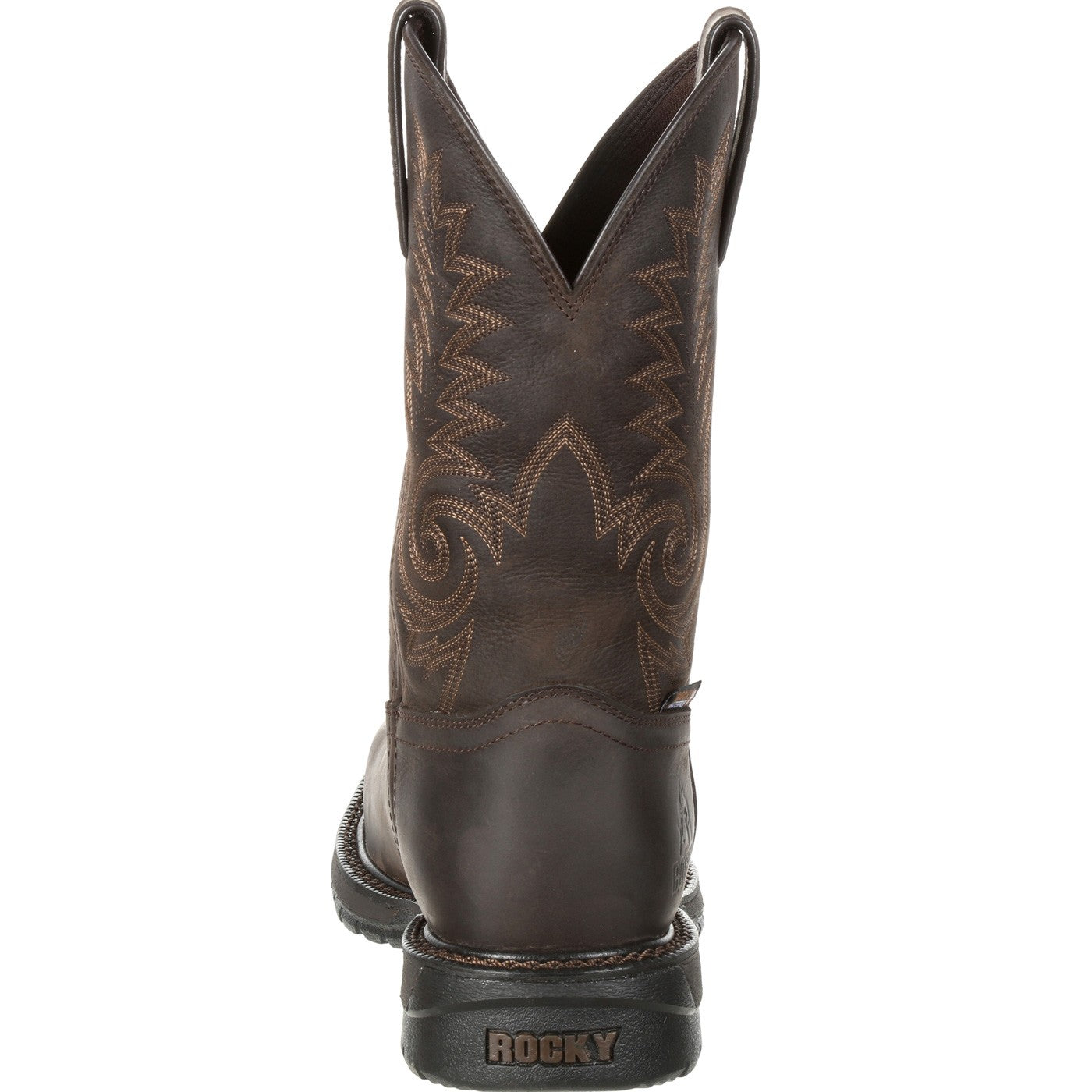 Rocky Original Ride FLX Steel Toe Waterproof Western Boot - back
