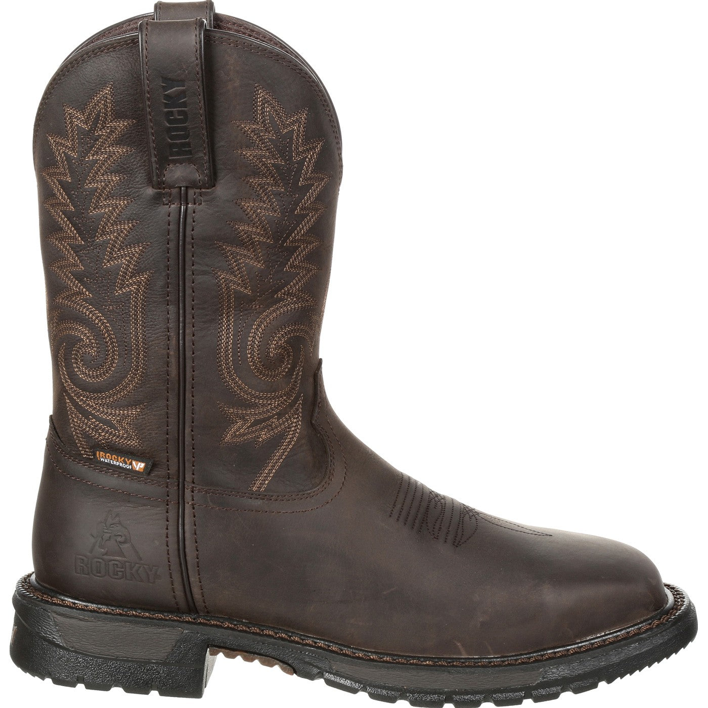 Rocky Original Ride FLX Steel Toe Waterproof Western Boot - profile