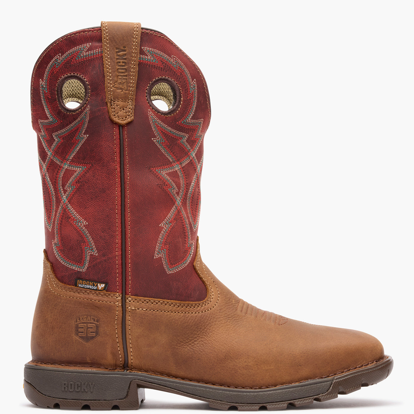 Rocky Legacy 32 Steel Toe Waterproof Western Boot - profile
