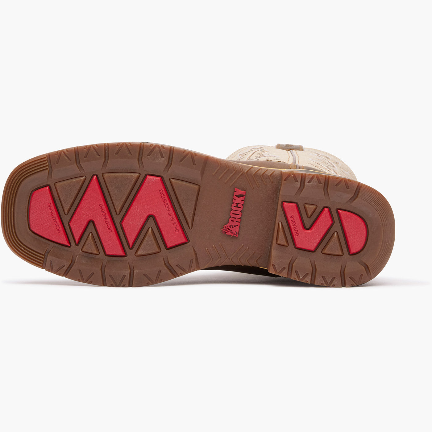 Rocky Rugged Trail Waterproof Western Boot - outsole