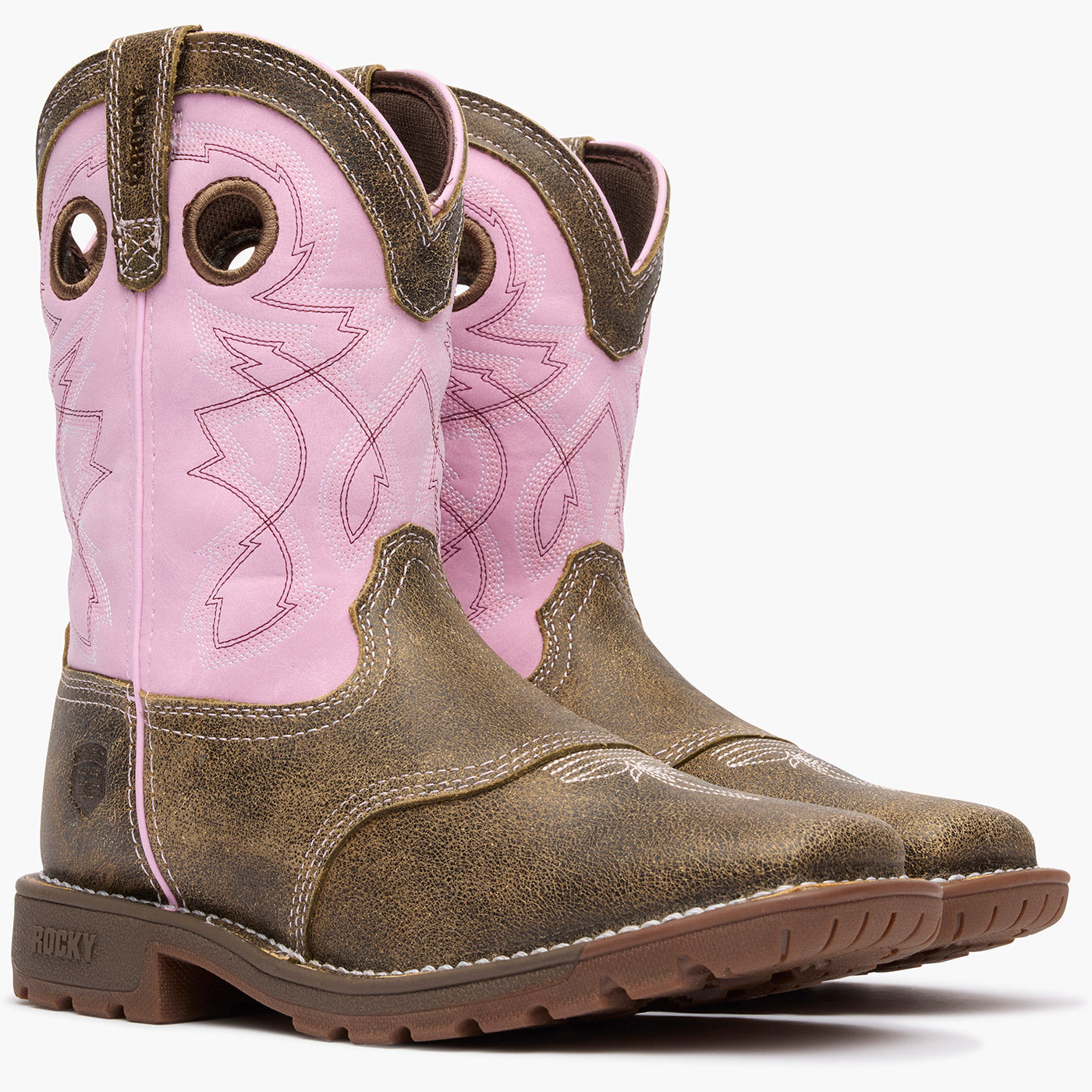 Rocky Big Kids' Legacy 32 Waterproof Western Boot - doublequarter
