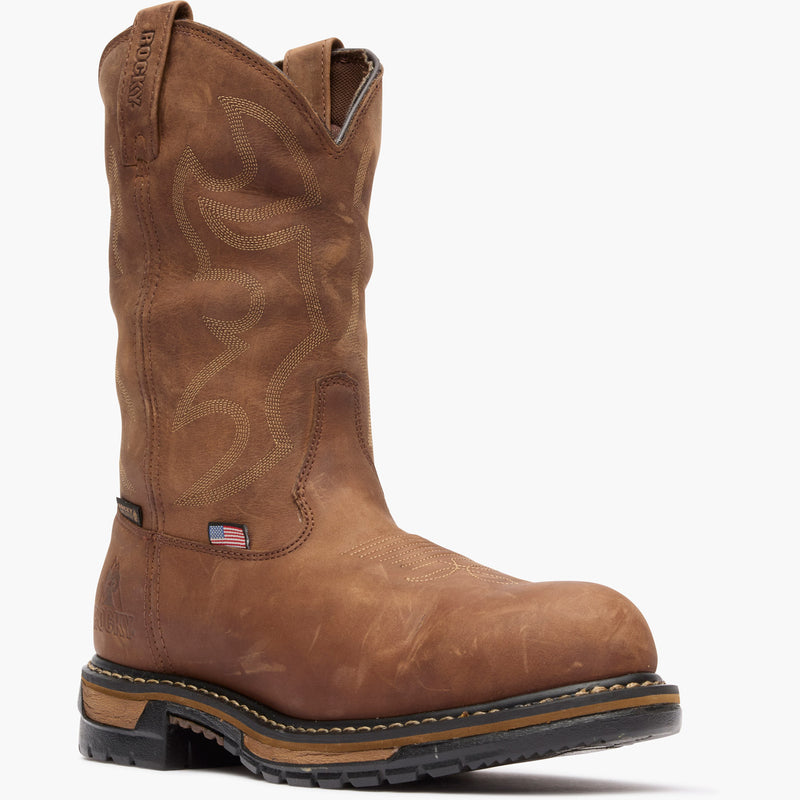Rocky Original Ride USA Steel Toe Western Boot - main