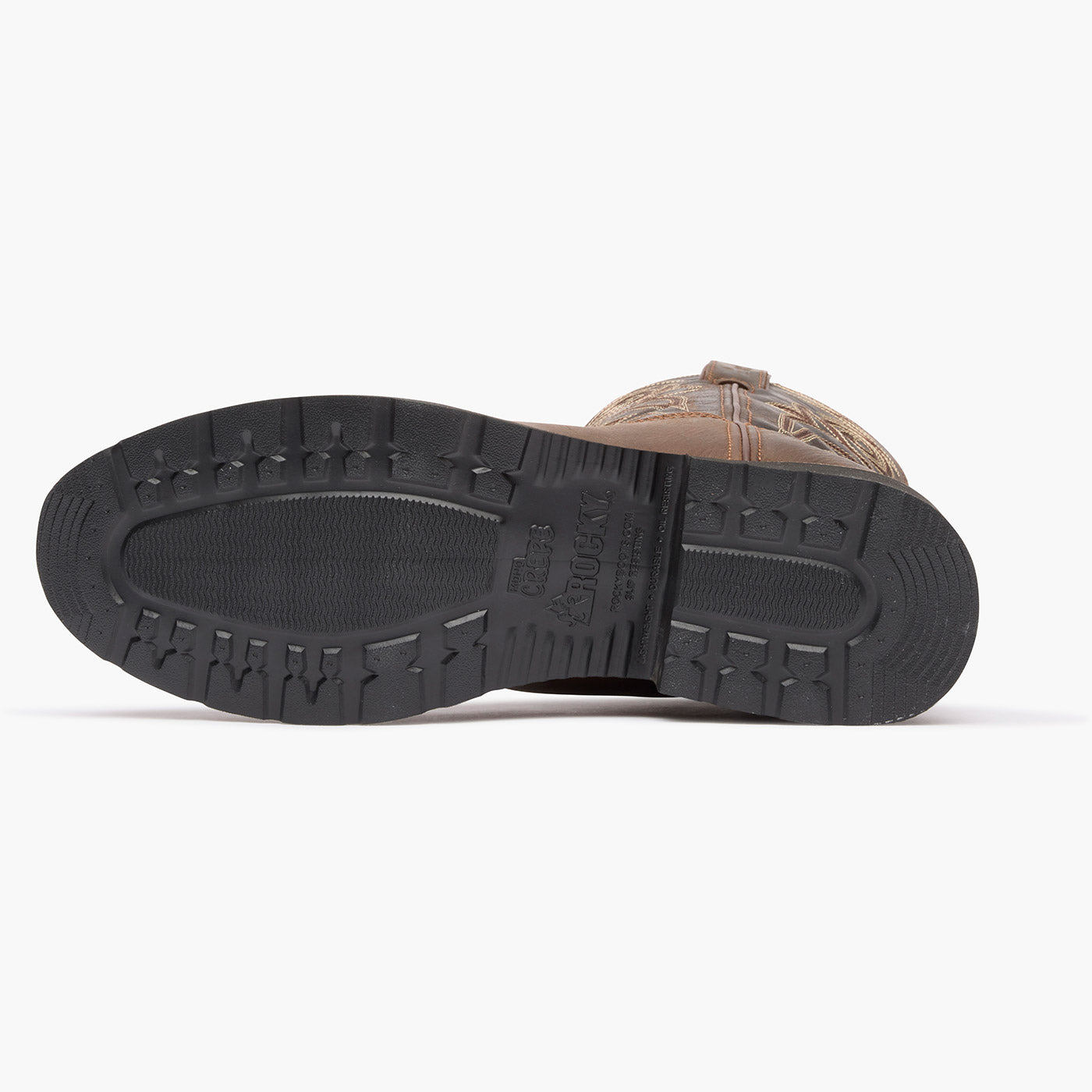 "Rocky MonoCrepe 12" Steel Toe Western Boot - outsole"