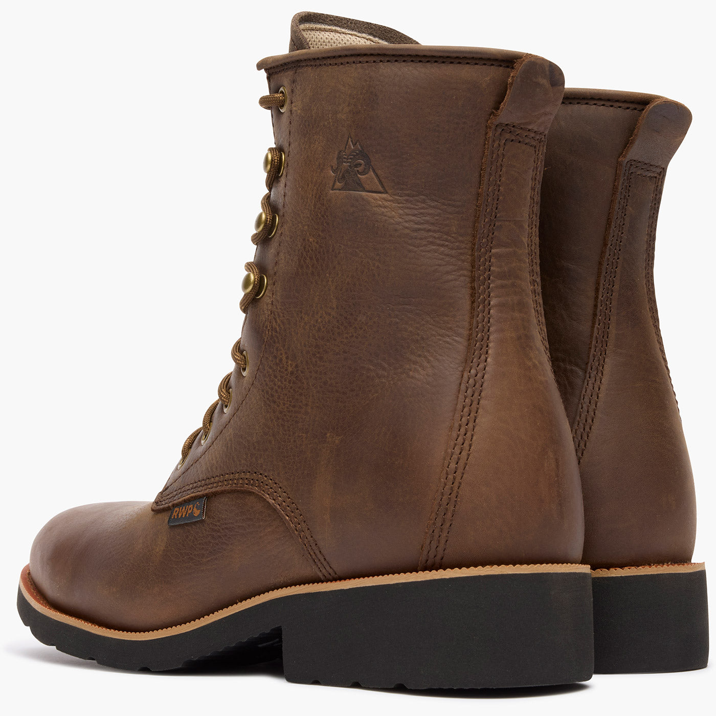 "Rocky MonoCrepe 8" Steel Toe Western Boot - doubleheel"