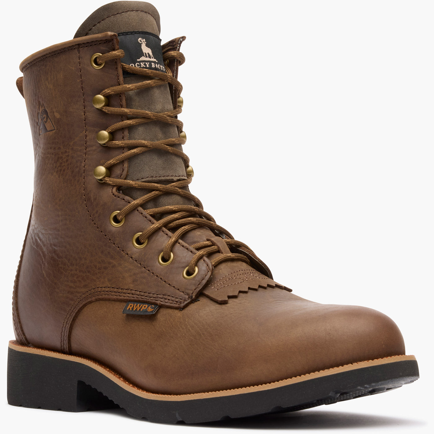 "Rocky MonoCrepe 8" Steel Toe Western Boot - main"