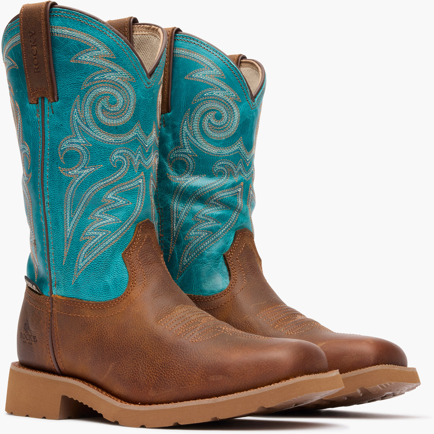 "Rocky Women's MonoCrepe 11" Waterproof Western Boot - doublequarter"