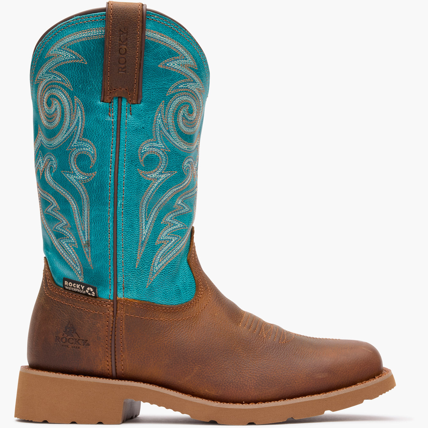"Rocky Women's MonoCrepe 11" Waterproof Western Boot - profile"