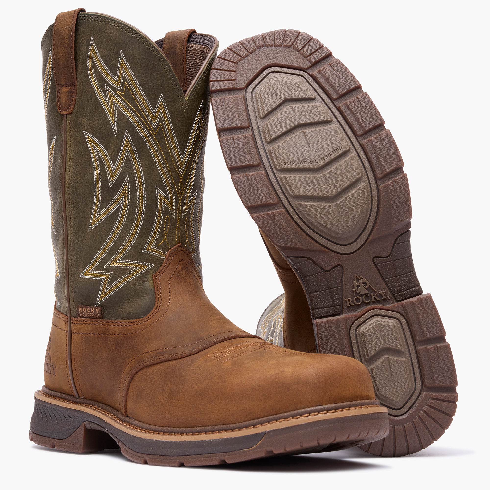 Rocky Ride LTE Carbon Toe Western Boot