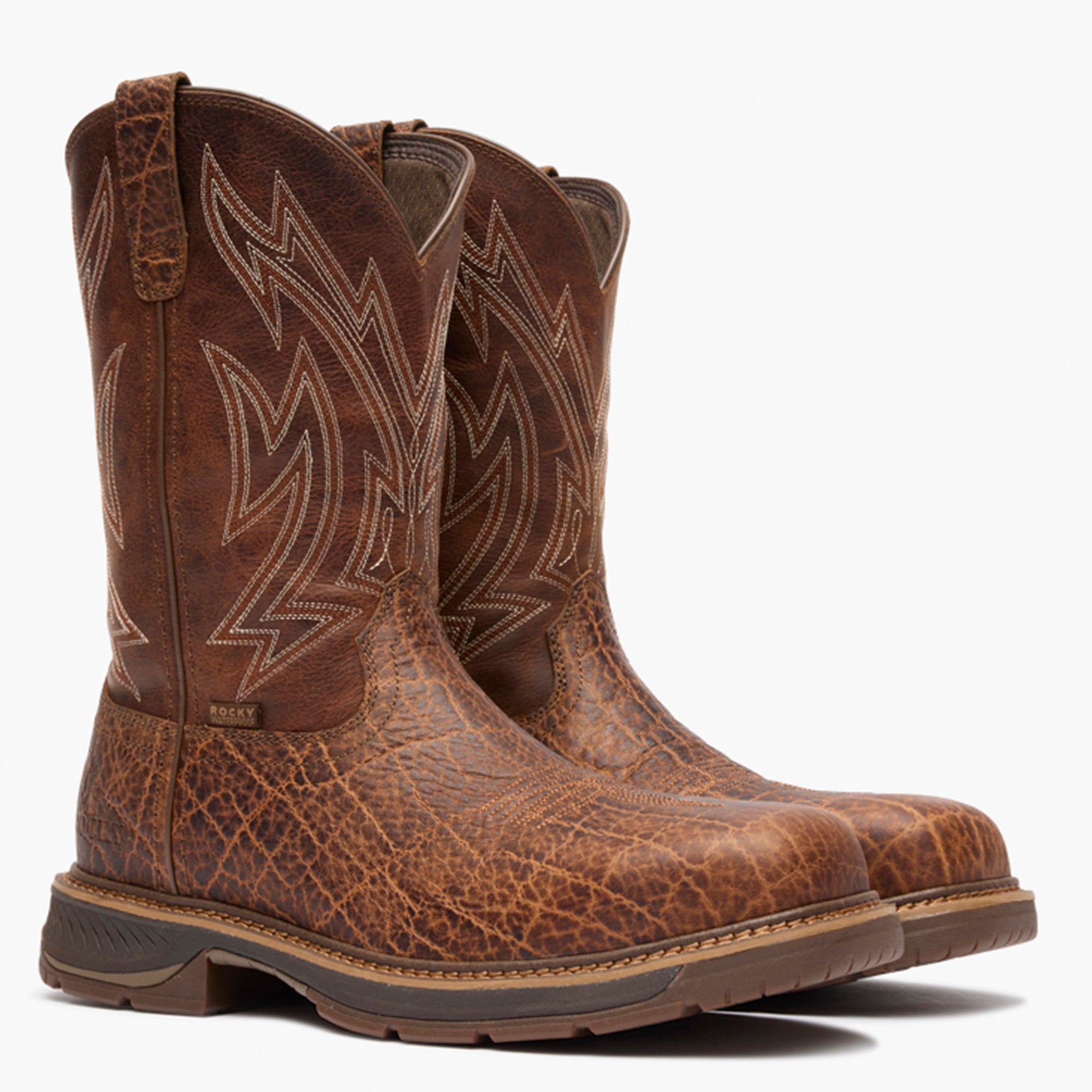 Rocky Ride LTE Carbon Toe Western Boots