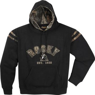 Rocky Black Hoodie Sweatshirt with Camo - style #639125