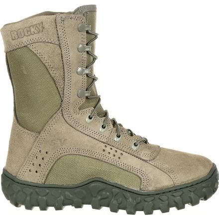 sage green composite toe boots