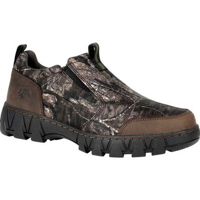 Rocky Outdoor: Men's 3" Oak Creek Realtree Timber Slip On Shoes, RKS0484