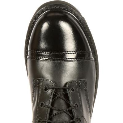 Rocky Public Service Boots: Men's Black Side Zipper 7-Inch Jump Boot