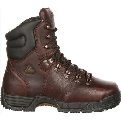 Rocky Boots: Men's 8" MobiLite Brown Steel Toe Work Boots - Style #6115