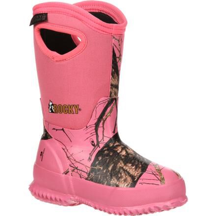 pink waterproof boots