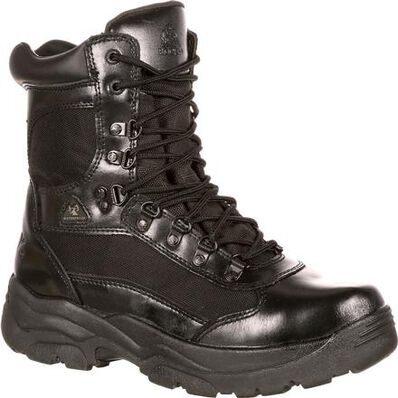 Rocky Fort Black Waterproof Public Service Boots, FQ0002049