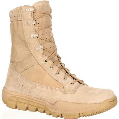 Rocky: Lightweight Desert Tan Commercial Military Boots | XTRATUF Canada