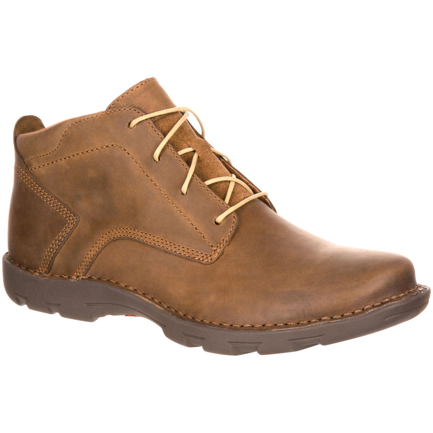 Rocky Cruiser Casual: Men's Brown Leather Western Lacer Boot