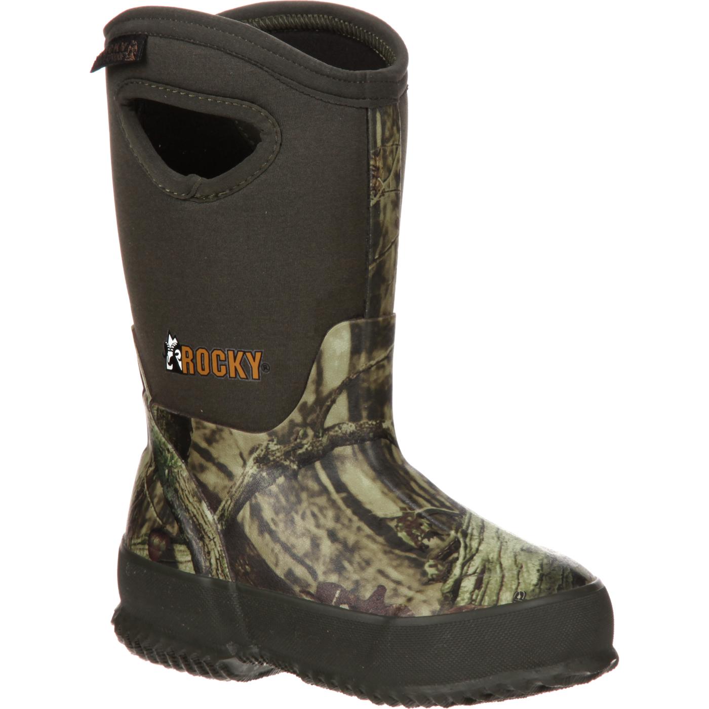 Rocky Little Kid Rubber Waterproof Insulated Pull-On Boot