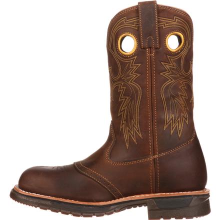 rocky original ride steel toe western boot