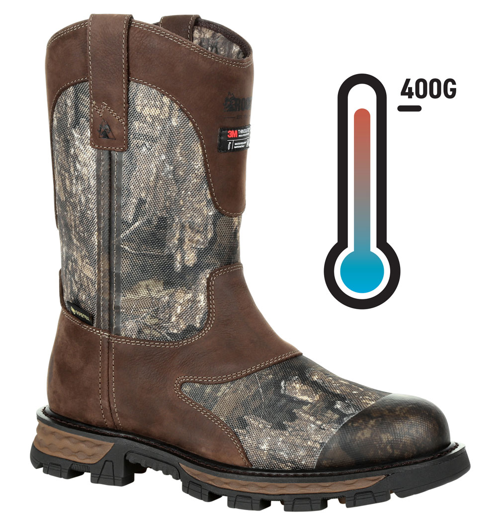 400g insulation boots temperature